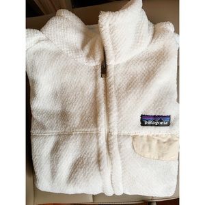 White Patagonia Zip Up Jacket